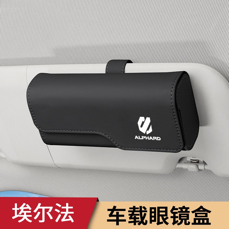 Suitable For Alphard Car Glasses Case Crown Wilfa Alphard Sunglasses Clip Sun Visor Magnetic Absorption - Image 2